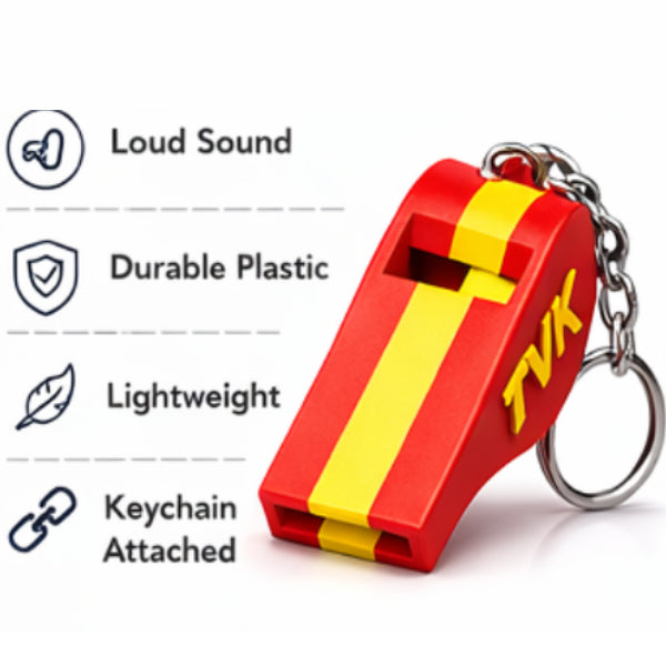 TVK Whistle Keychain | Fanclub Edition